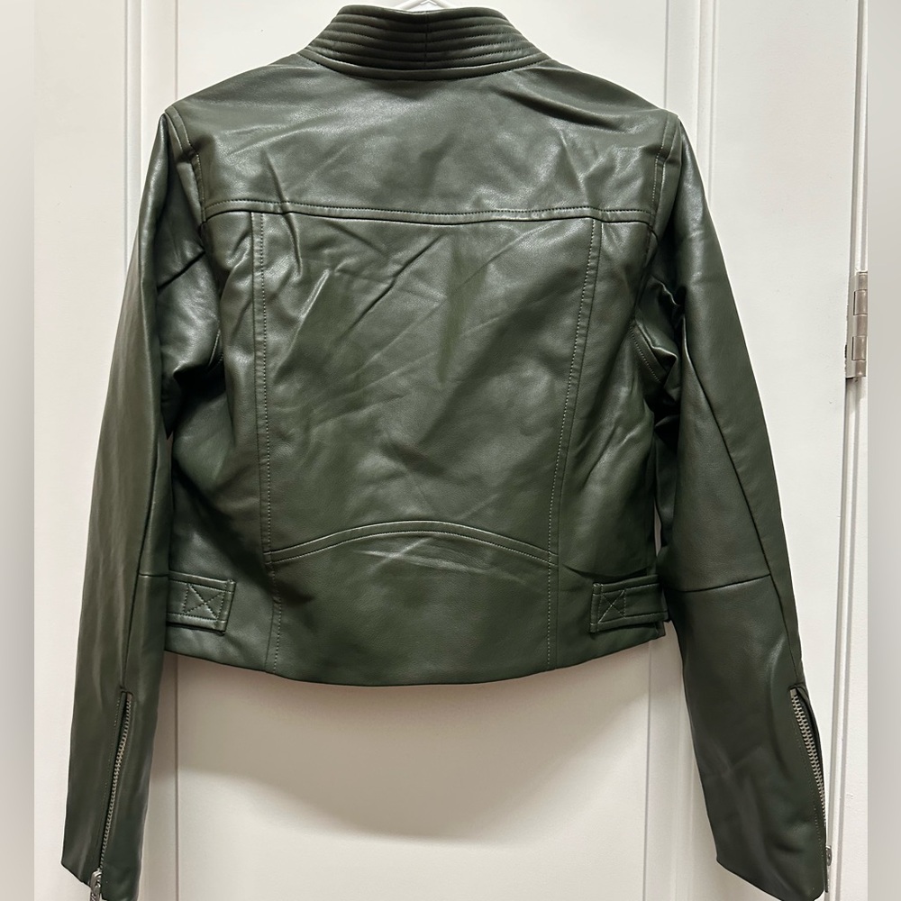 BLANK NYC Green Quilted Moto Jacket NWT Size small - Picture 8 of 10